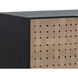 Omari 40 X 22 inch Suede Light Tan Leather Sideboard, Small